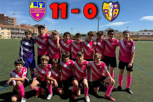 Salesianos 2010, 11 - 0 Rayo infantil 2011 interescuelas. Rival muy superior, poco pudimos hacer.
