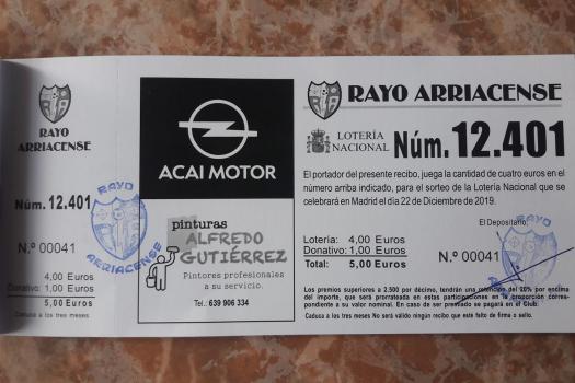 Nota informativa Rayo Arriacense.