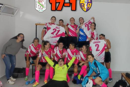 Cabanillas 17- 1 Rayo femenino. Nuestro primer gol, haciendo historia.
