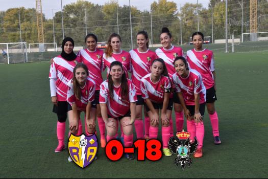 Rayo femenino 0 -18 Talavera. Las numerosas bajas, nos condicionan mucho.