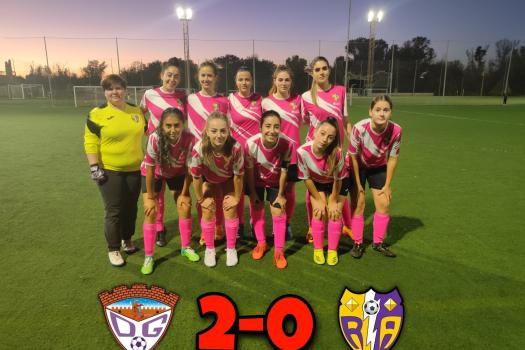 Guadalajara C 2- 0 Rayo Arriacense femenino . Partido muy disputado.