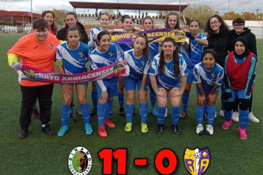 Dinamo 11- 0 Rayo femenino. Luchamos hasta el final.