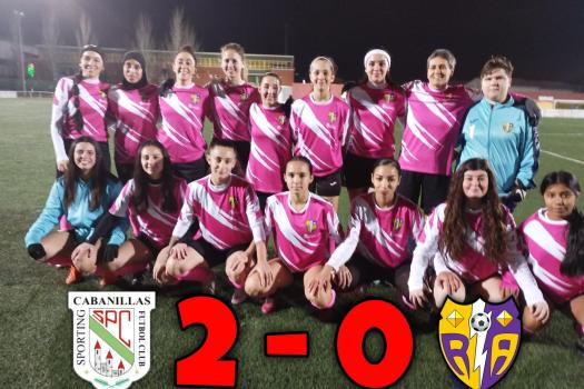 Cabanillas 2- 0 Rayo femenino regional. Partido muy competido.