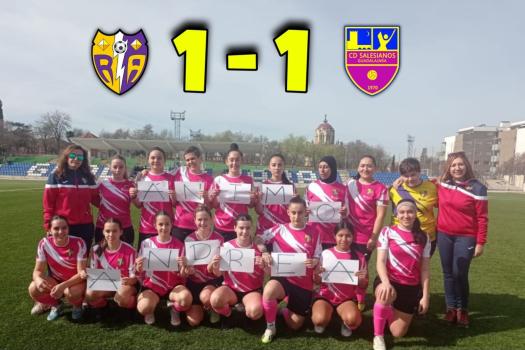 Rayo femenino regional 1- 1 Marchamalo. Un punto que sabe a poco.