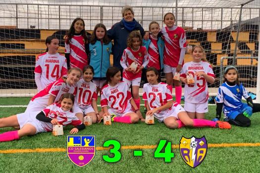 Salesianos 3 - 4 Rayo Arriacense alevin femenino Marianna 