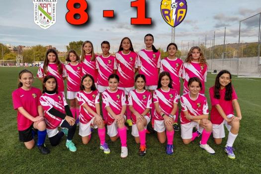 Sporting Cabanillas 8 - 1 Rayo Arriacense alevin femenino 