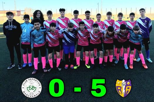 Marchamalo 0 - 5 Rayo Infantil 2009. Nos cost� entrar al partido, pero mejoramos en la segunda parte.