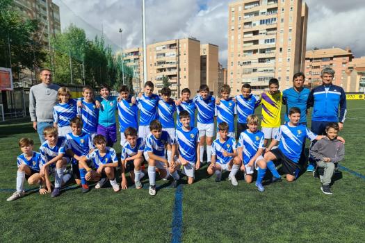 Salesianos 4 - 1 Rayo infantil 2010.( partido amistoso). El despertador son� con retraso.