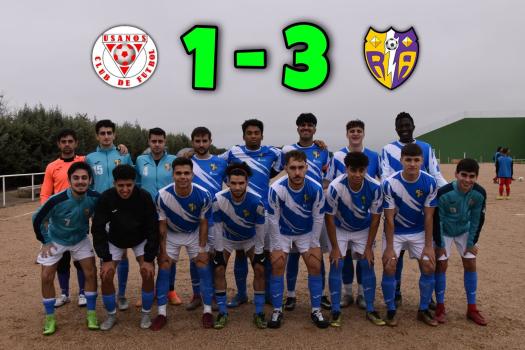 CF Usanos 1 - 3 Senior Rayo Arriacense. Nos adaptamos muy bien a las condiciones del partido.