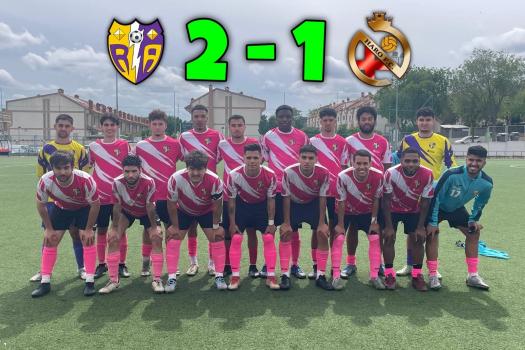 Rayo Arriacense Senior  2 - 1  Haro FC. Mal partido, buen resultado.