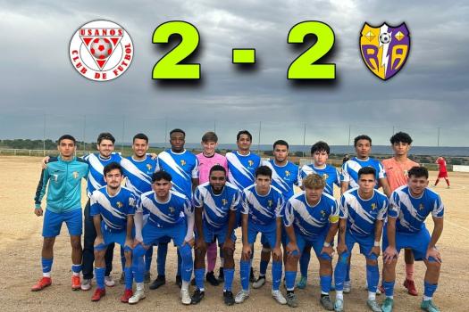 Usanos CF  2 - 2  Rayo Arriacense Senior. En 30' no dio tiempo a remontar 3 goles.