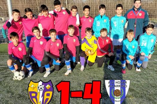 Hogar Alcarre�o 4 - 1 Rayo Infantil 2009. No pudimos hacer nada ante un rival de superior edad y categor�a.
