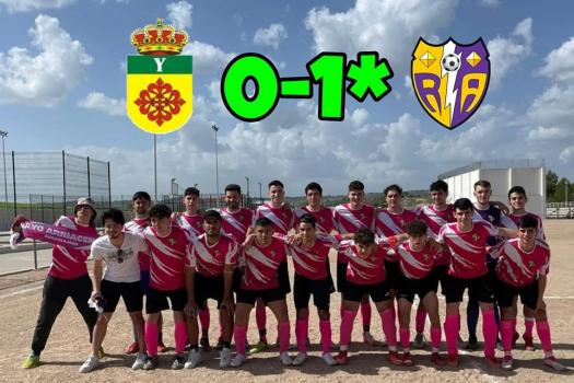 Yebra 0 - 1 Rayo Arriacense Senior. Partido suspendido al minuto 27.