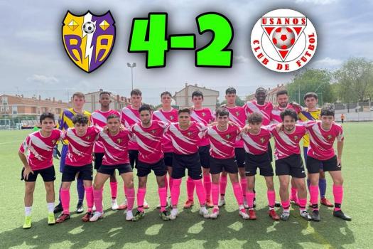 Rayo Arriacense 4 - 2 Usanos CF. Mejoramos en la segunda parte la poca claridad con bal�n de la primera mitad.