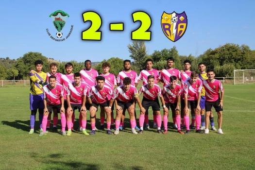 CD Jadraque  2 - 2  Rayo Arriacense Senior. Dejamos escapar 2 puntos al cometer dos errores puntuales.