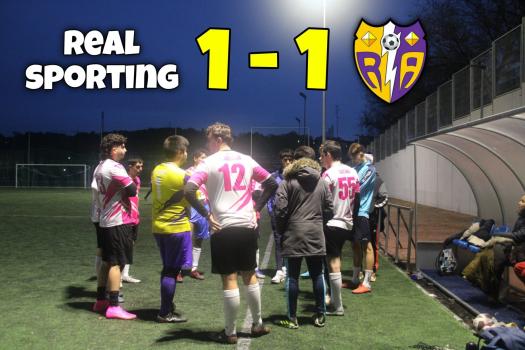 Real Sporting 1-1 F.R Rayo Fut 7. Un error de marcaje en un corner nos impide conseguir la primera victoria.