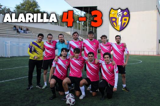 Alarilla 4-3 F.R. Rayo Fut-7. El palo evita que puntuemos en el debut liguero.