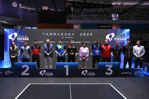 CARLOS FRANCO, tercero en el campeonato de Espa�a, molalidad ping-pong.