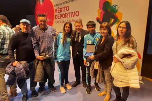 El Rayo, asisti� a la gala del deporte de Castilla la Mancha.