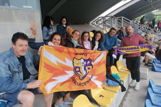 La afici�n del Rayo, en el principado.
