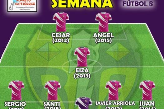 Equipo de la semana, futbol-8, pinturas Alfredo Guti�rrez.